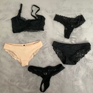 SHEIN 3x Underwear Bundle + 1 Lingerie Set